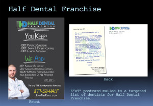 Half Dental Franchise Postcard