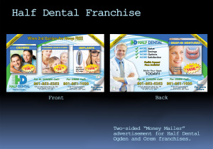 Half Dental Money Mailer Ad